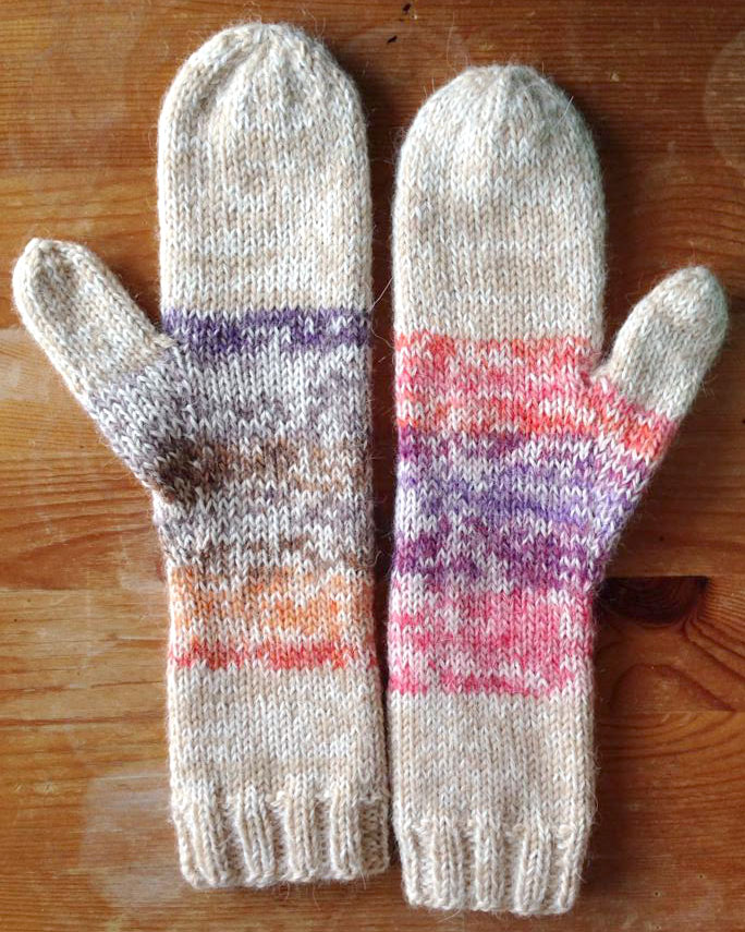 sunrise sunset mittens