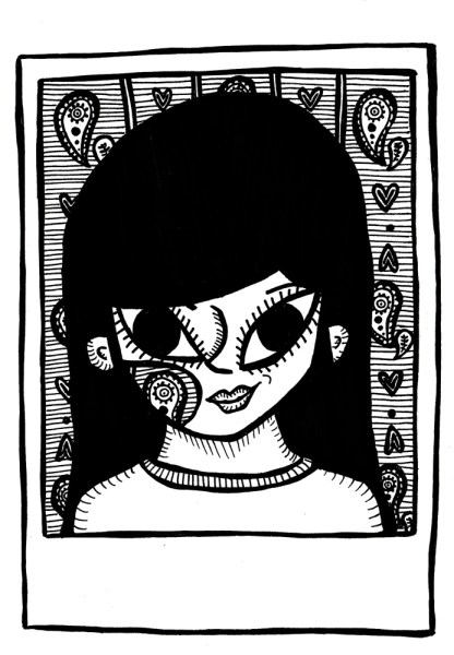 girl with hole in her face