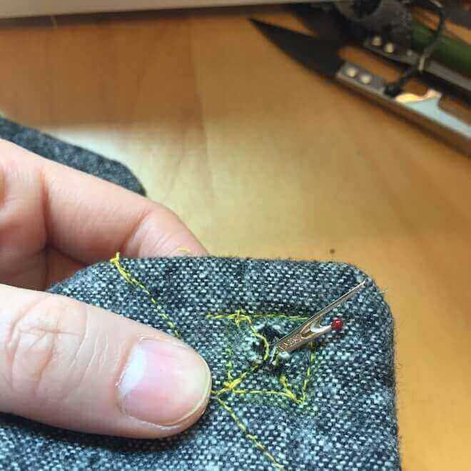 make hole for grommet