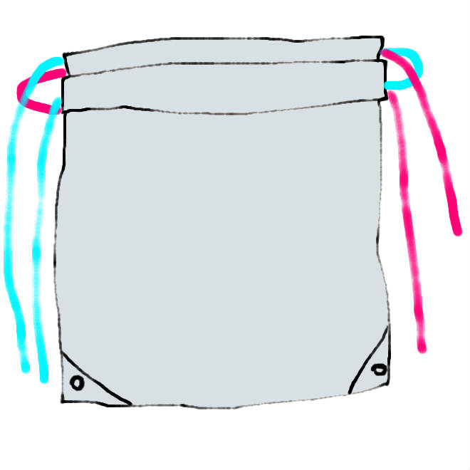 insert drawstrings diagram