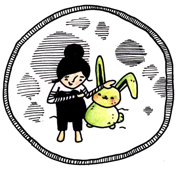 me and the jade rabbit. full moon.