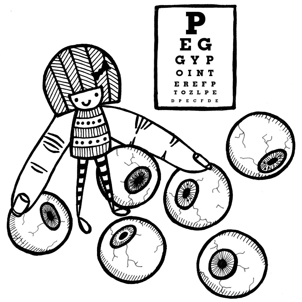 peggy pointer pats the peepers.