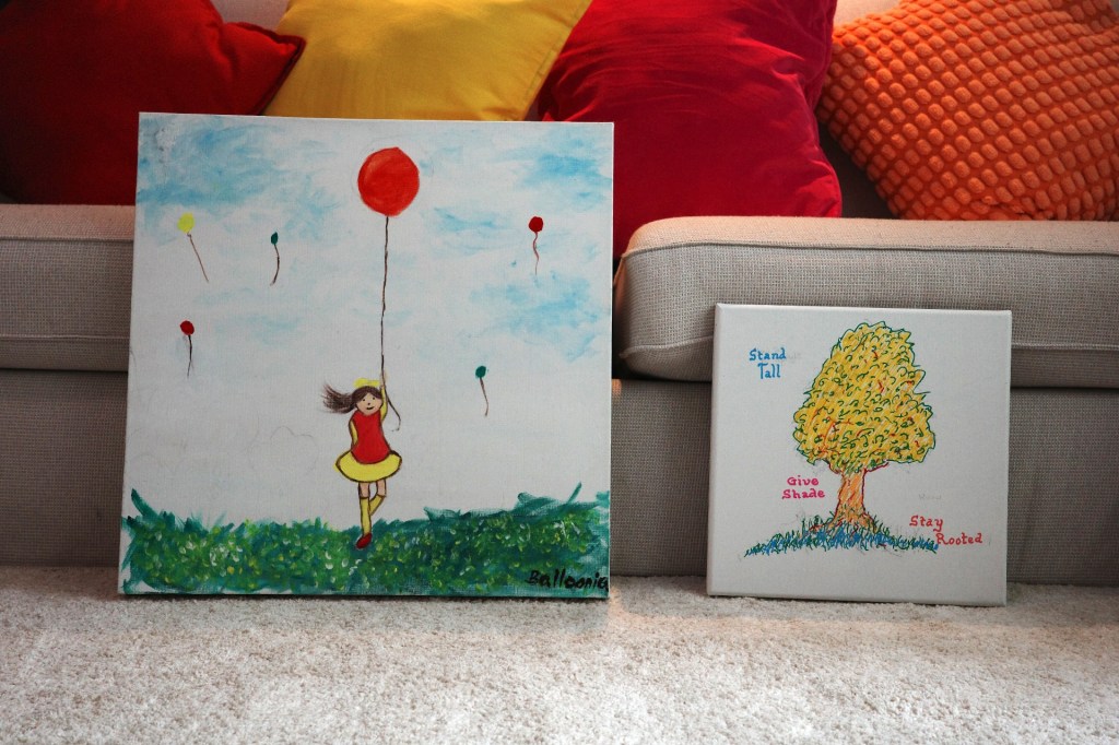 paintings by the post author's parents